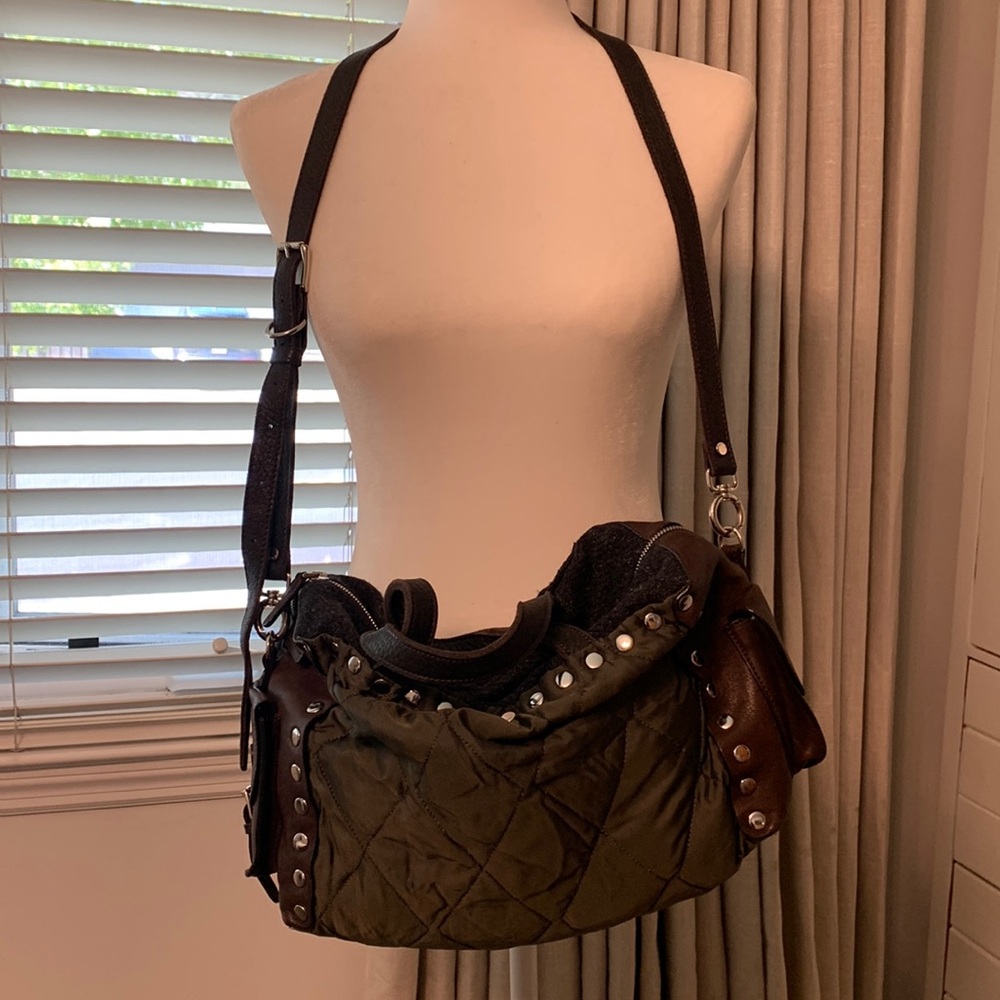 Marni Leather & Wool Crossbody Bag